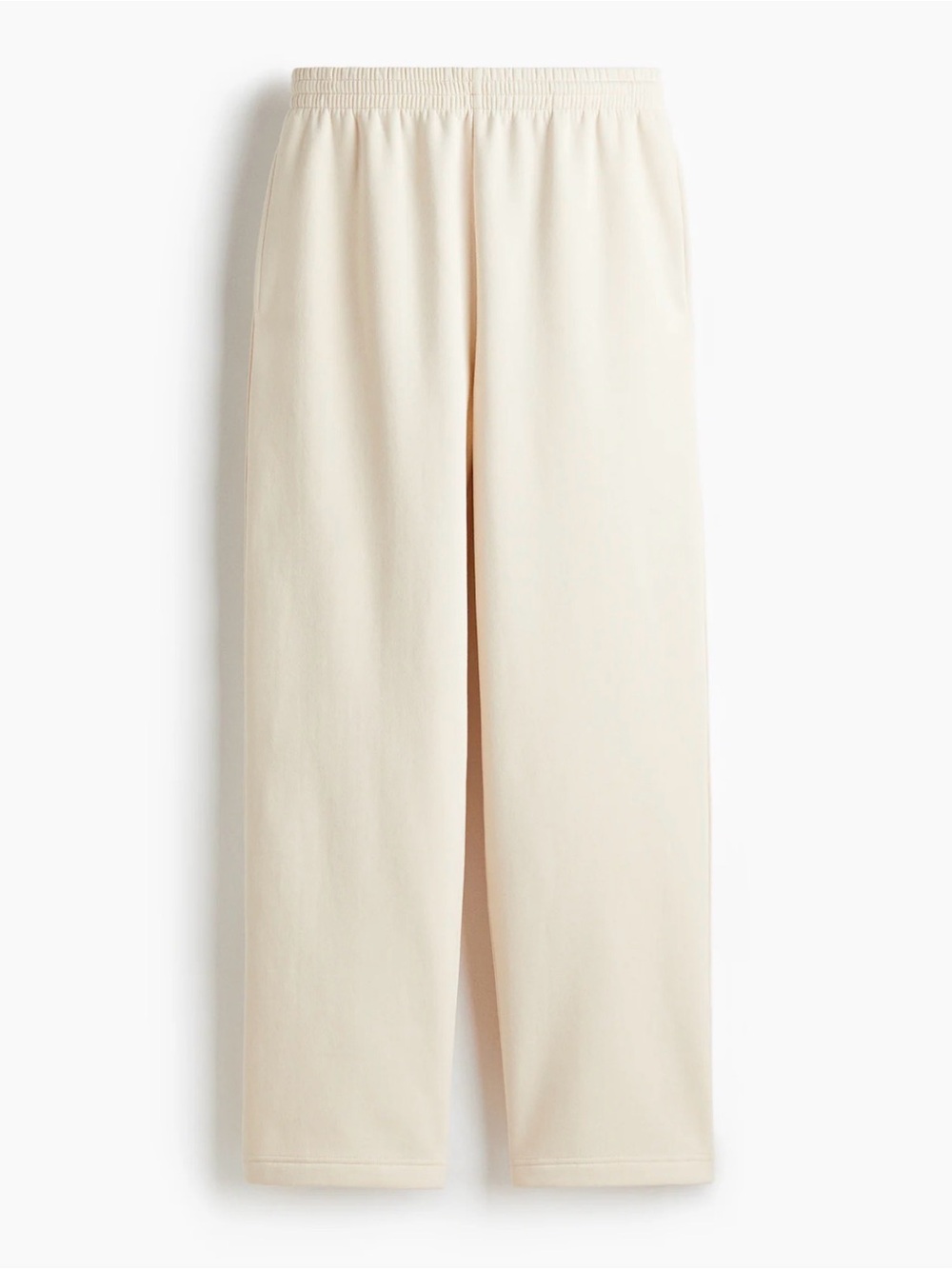 H&M Cream Straight legs Sweatpants